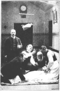 Force Feeding a Patient at the Willard, Asylum for the Insane, llate 1800s, courtesy The Inmates of Willard