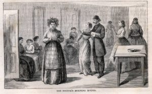Harper's New Monthly Magazine, 1866, Showed A Doctor Making His Rounds at Blackwell's Island Lunatic Asylum