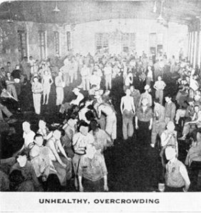 Overcrowding at Philadelphia State Hospital, courtesy 1946 Department of Welfare Report