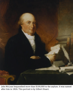 A Gilbert Stuart Painting of John McLean, Who Bequeathed a Fortune to the Asylum