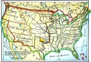 Map Showing Utah Territory