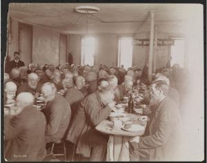 Crowded Dining on Blackwell's Island, circa 1896, courtesy Viewing NYC.com