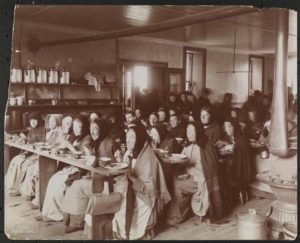 Women Eating at Bellvue Hospital, Blackwell's Island, circa 1896, courtesy Museum of the City of New York. 93.1.1.4918