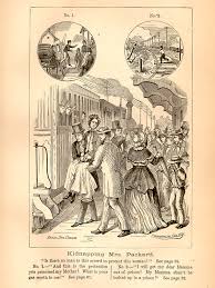 Illustration of Ellizabeth Packard Being Taken Against Her Will to an Insane Asylum, courtesy National Library of Medicine