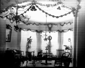Christmas Decorations at Taunton State Hospital, circa 1900