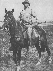 Col. Theodore Roosevelt, of the Rough Riders, 1898, courtesy Underwood & Underwood